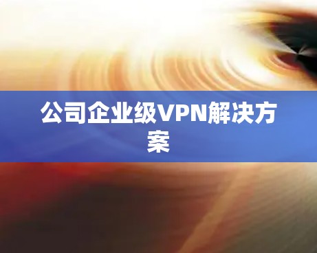 公司企业级VPN解决方案