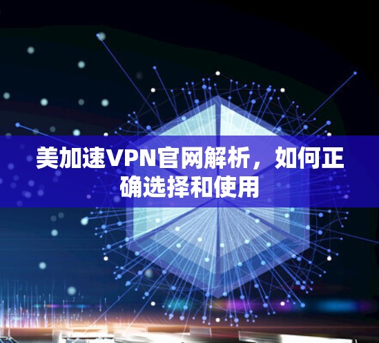 美加速VPN官网解析,如何正确选择和使用 美加速VPN官网解析,如何正确选择和使用
