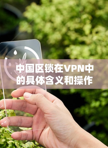 中国区锁在VPN中的具体含义和操作方式如下 中国区锁在VPN中的具体含义和操作方式如下