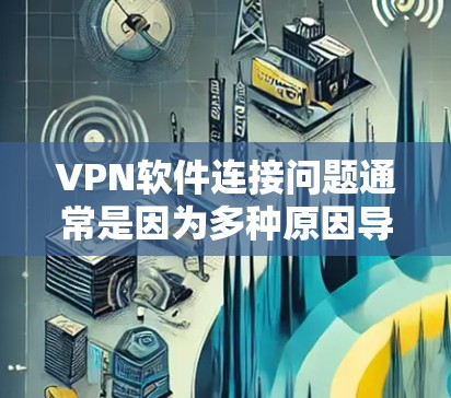 VPN软件连接问题通常是因为多种原因导致的，包括网络不稳定、防火墙设置不当、服务器故障或软件兼容性问题。以下是一些可能的原因和解决方法