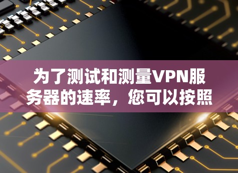 为了测试和测量VPN服务器的速率，您可以按照以下步骤操作