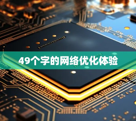 49个字的网络优化体验 49个字的网络优化体验