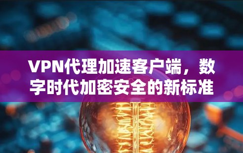VPN代理加速客户端,数字时代加密安全的新标准 VPN代理加速客户端,数字时代加密安全的新标准