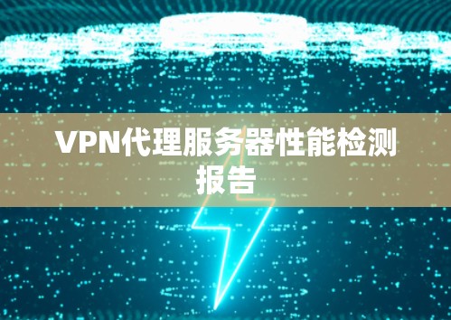VPN代理服务器性能检测报告