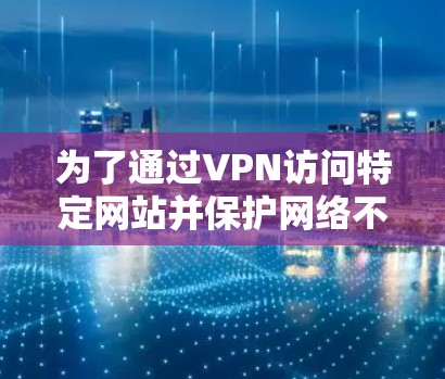 为了通过VPN访问特定网站并保护网络不被封锁，同时允许有需要的用户访问，您可以选择以下节点组合