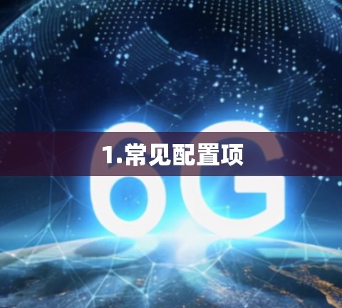 1.常见配置项